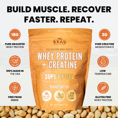 B.rad Superfuel USA-sourced dairy farms image underscores clean ingredients from Wisconsin farms.