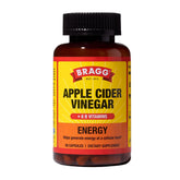 Bragg bottle front view showing label and vegan benefit