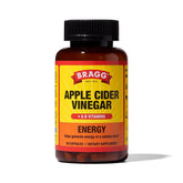 Bragg Apple Cider Vinegar Capsules with B12 bottle and label