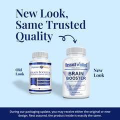Close-up of Brain Booster capsules