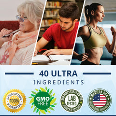 Brain Enhancer eBook promotion with Brain Booster bottle