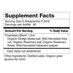 All-natural brain formula with vegan ingredients