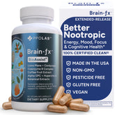 Brain-fx B Vitamins & Herbs bottle label