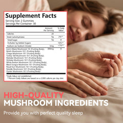 Brain health and cognitive boost concept graphic with gummies