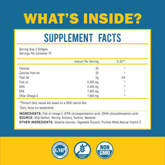 Supports brain, heart, liver and immune health with omega-3