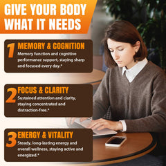 Capsules promoting brain memory and focus