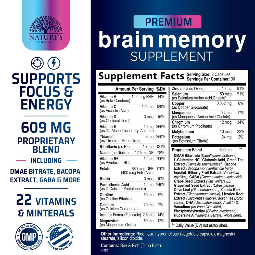 Capsules for concentration and focus