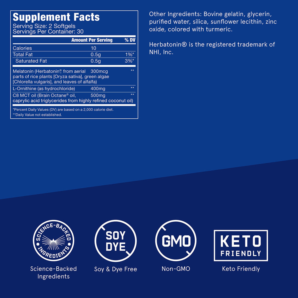 Bulletproof Sleep Mode includes Brain Octane C8 MCT Oil ingredient