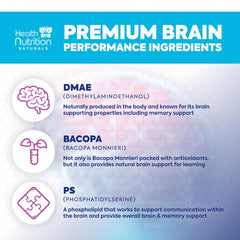 Caffeine-free brain health formula for alertness