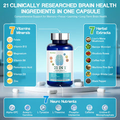 Vitamins B6 and B12 included in the brain formula