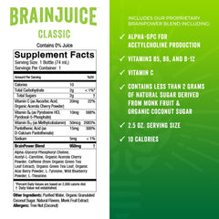 BrainJuice green tea extract image signaling sustainable energy without jitters