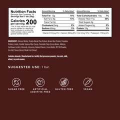 BrainMD Brain Boost closeup shows chocolate chunks and chewy texture