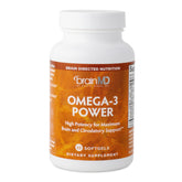 BrainMD Omega-3 Power bottle label - 60 capsules