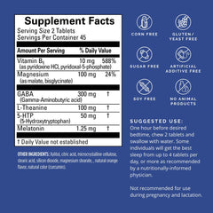 Close-up of chewable sleep tablets