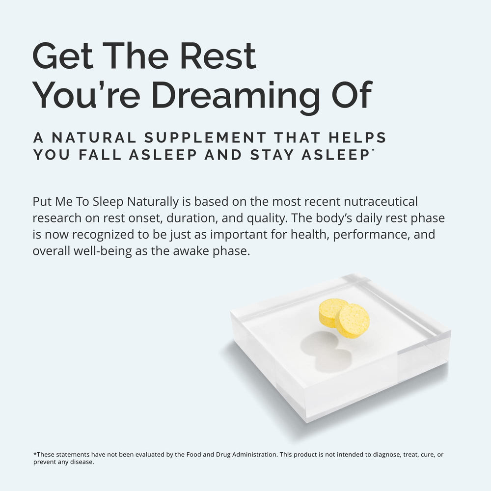 Ingredients: Melatonin, L-Theanine, Magnesium, GABA, Vitamin B6 and 5-HTP