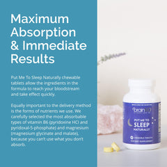 Product packaging design for BrainMD Put Me to Sleep Naturally