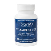 BRAINMD Vitamin D3 + K2 60 capsules bottle - hero image