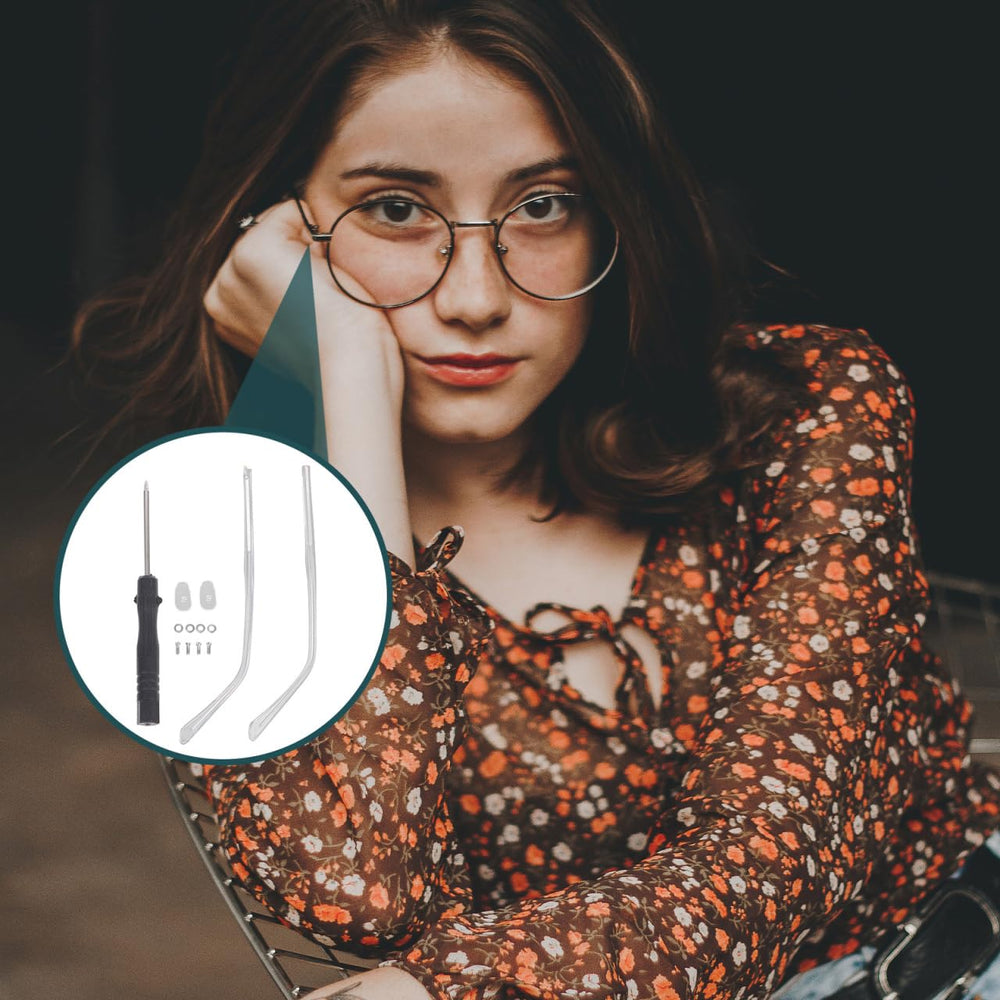 Stylish transparent eyeglass temple accessory
