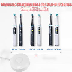 QJH-17 magnetic charging base for Braun iO series (white)