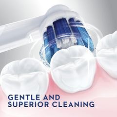 Bristles designed to remove plaque and clean between teeth