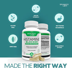 Gluten-free, non-GMO, vegan labeling on DAO enzyme supplement