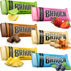 BRAVEN Braven Bar Variety Pack on-the-go bar with 5g protein.
