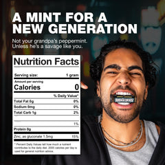 Zero calorie peppermint breath mints