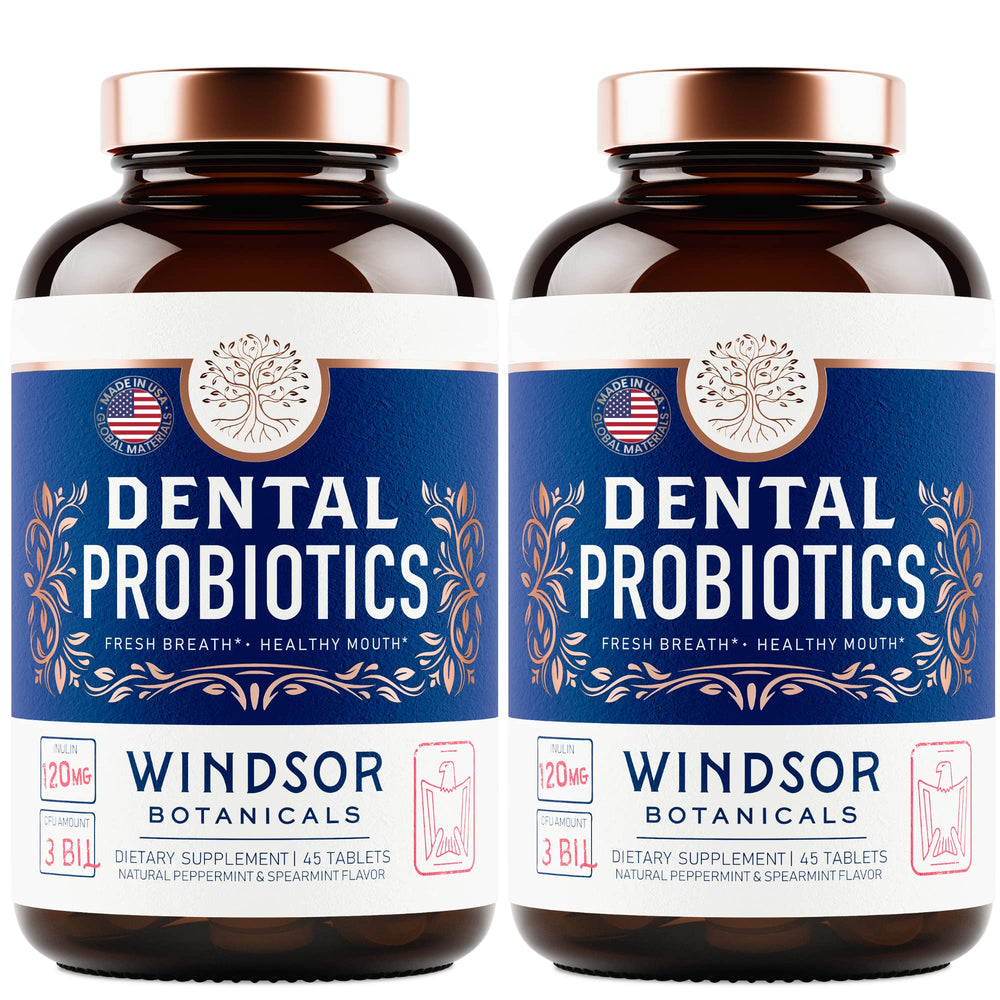 Minty fresh breath probiotic tablets