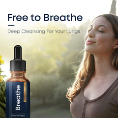 Dropper dispensing BREATHE Drops for usage