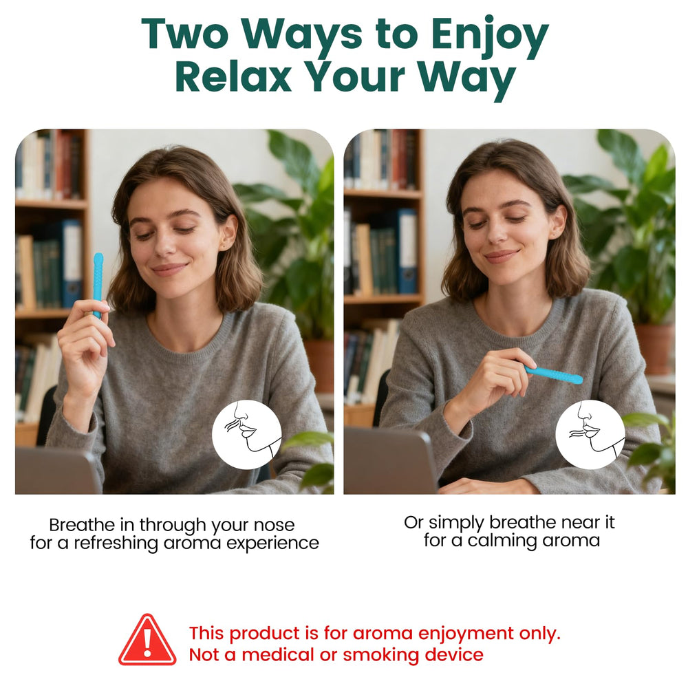 Portable pocket sized Chewable Breather Sticks with protective cover