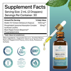 Made in USA stamp on Breathium Mullein Drops