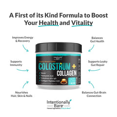 Brewed coffee flavored collagen powder serving