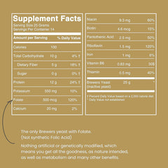 Close-up of pure dried brewer's yeast flakes