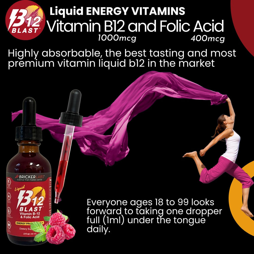 Shelf image showing Bricker Labs B-12 Blast with other vitamins