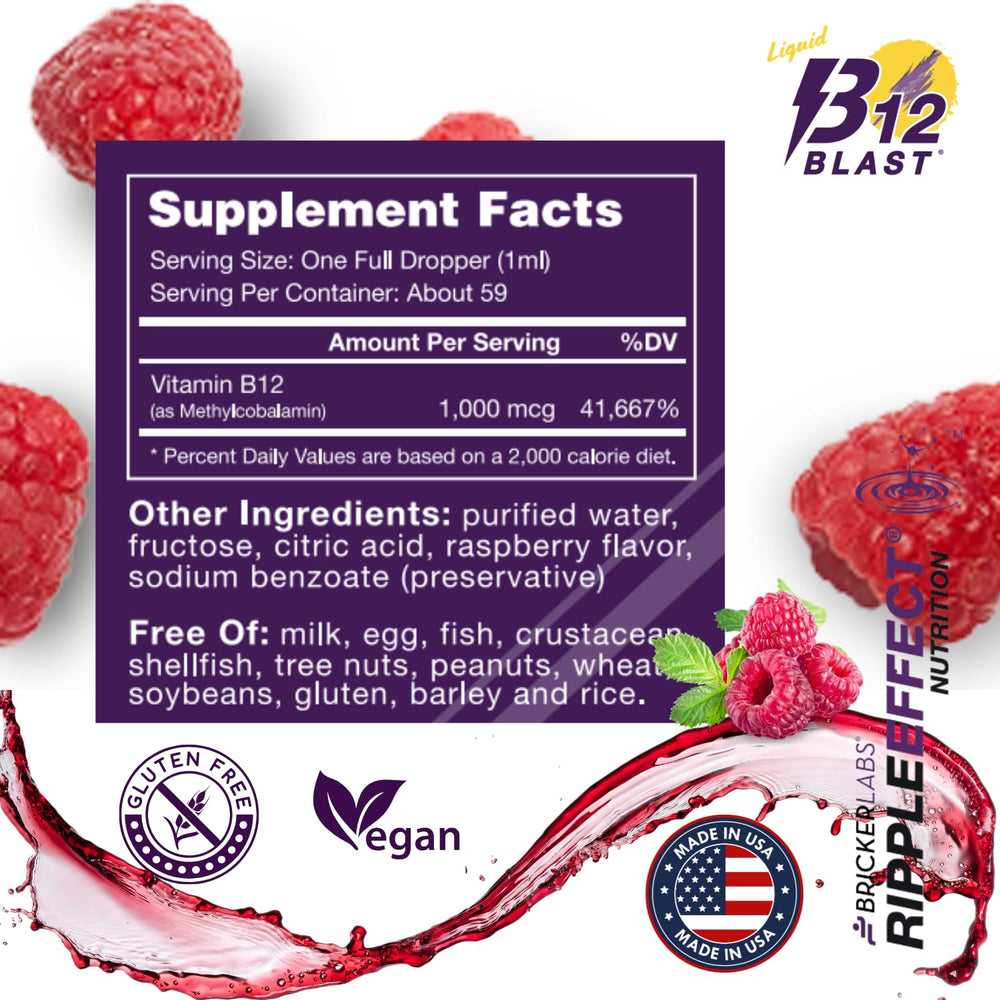 Bricker Labs B12 Blast ingredients and supplement facts