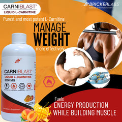 Carniblast liquid added to smoothie for an energy-boosting drink.