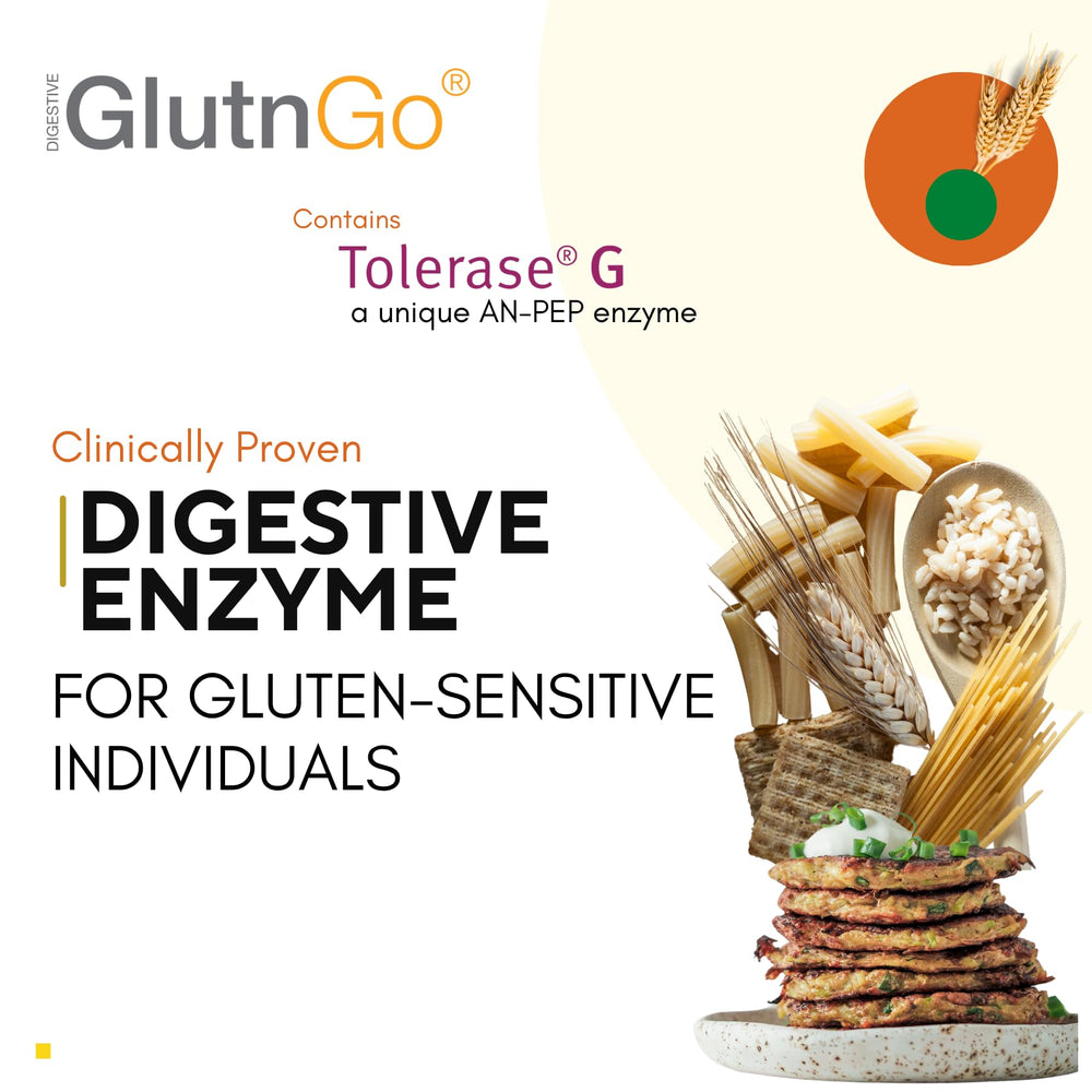 90-capsule bottle of GlutnGo capsules