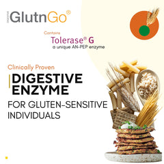 90-capsule bottle of GlutnGo capsules