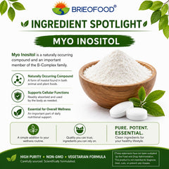 Brieofood packaging with manufacturer stamp confirming USA GMP production