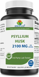Brieofood Psyllium Husk Fiber LA-14 bottle front view