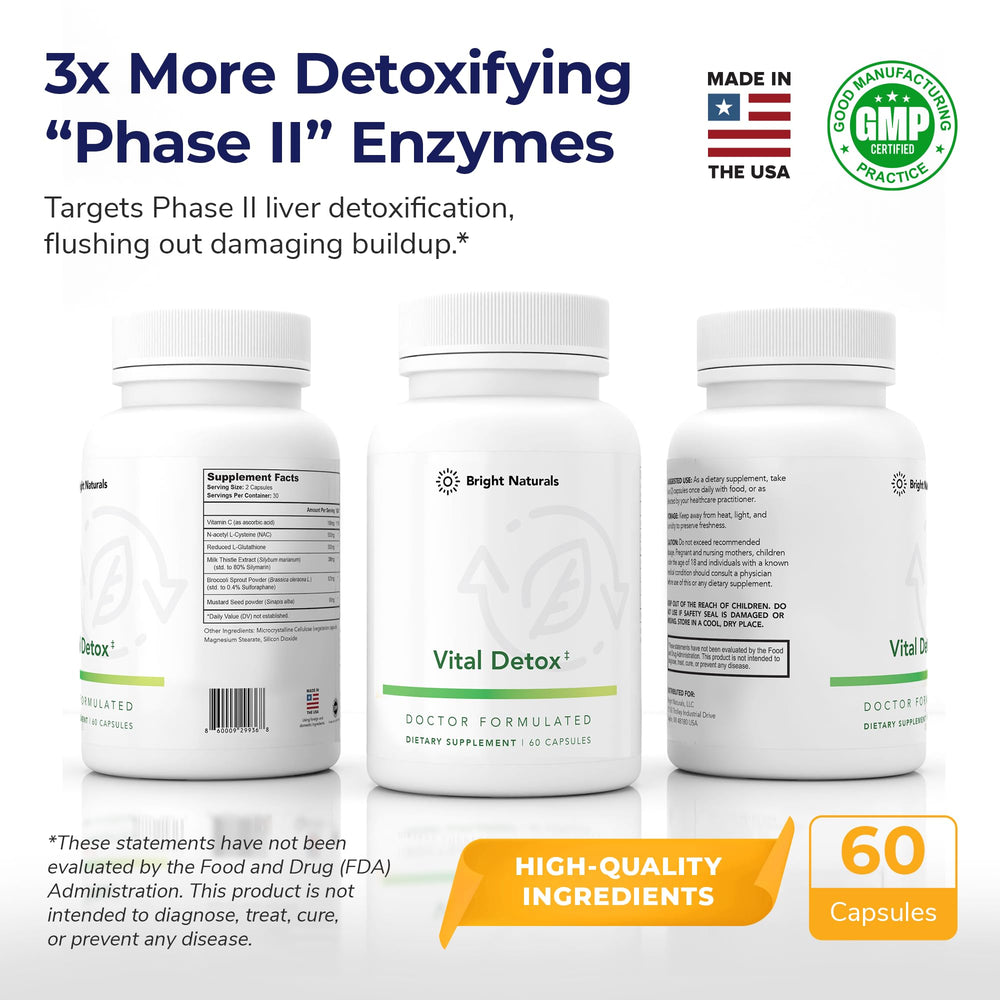 Mustard seed extract and vitamin C visuals for detox support