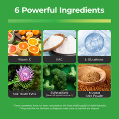 Bright Naturals Vital Detox US-made label closeup for quality and safety.