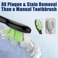 Bristles designed to remove plaque and stains effectively
