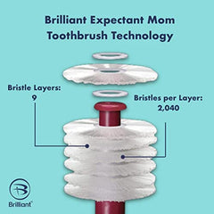 Brand logo and 1-pack of Brilliant Expectant Mom Toothbrush