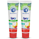 Brilliant Oral Care Kids Fluoride Free Toothpaste Gel with Xylitol – Strawberry Banana flavor, 2 oz, 2-pack