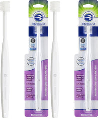 Brilliant Sensitive Toothbrush 2-pack with round head