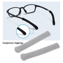 Gray Briny River temple tips sleeve close-up on glasses