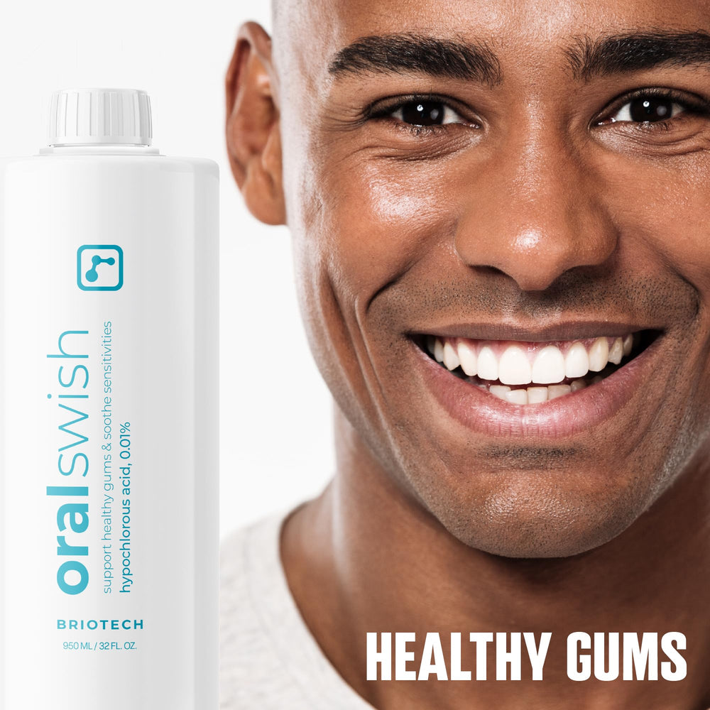 Gum health and soothing care illustration for BRIOTECH