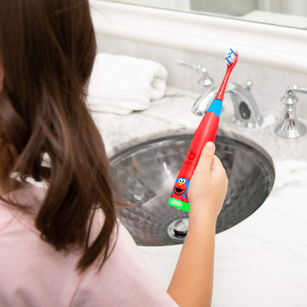 Parent Check Light indicator on the BriteBrush Sesame Street Elmo toothbrush