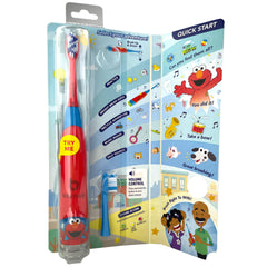 Side profile of BriteBrush Sesame Street Elmo toothbrush